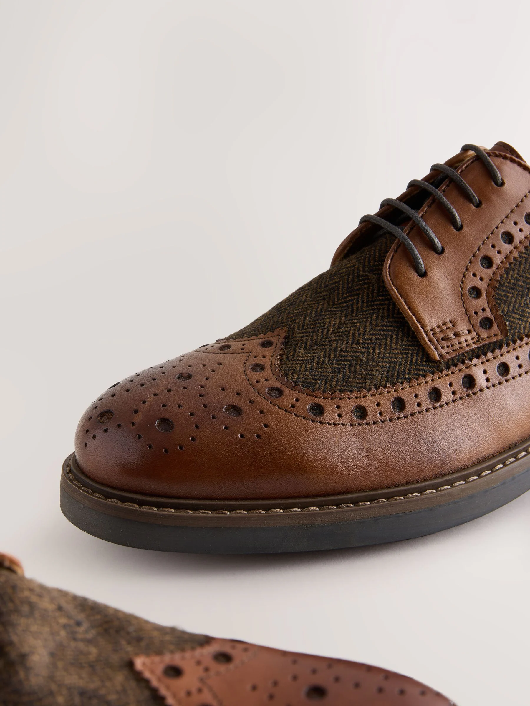 Lichtbruin - Heritage brogue-schoenen