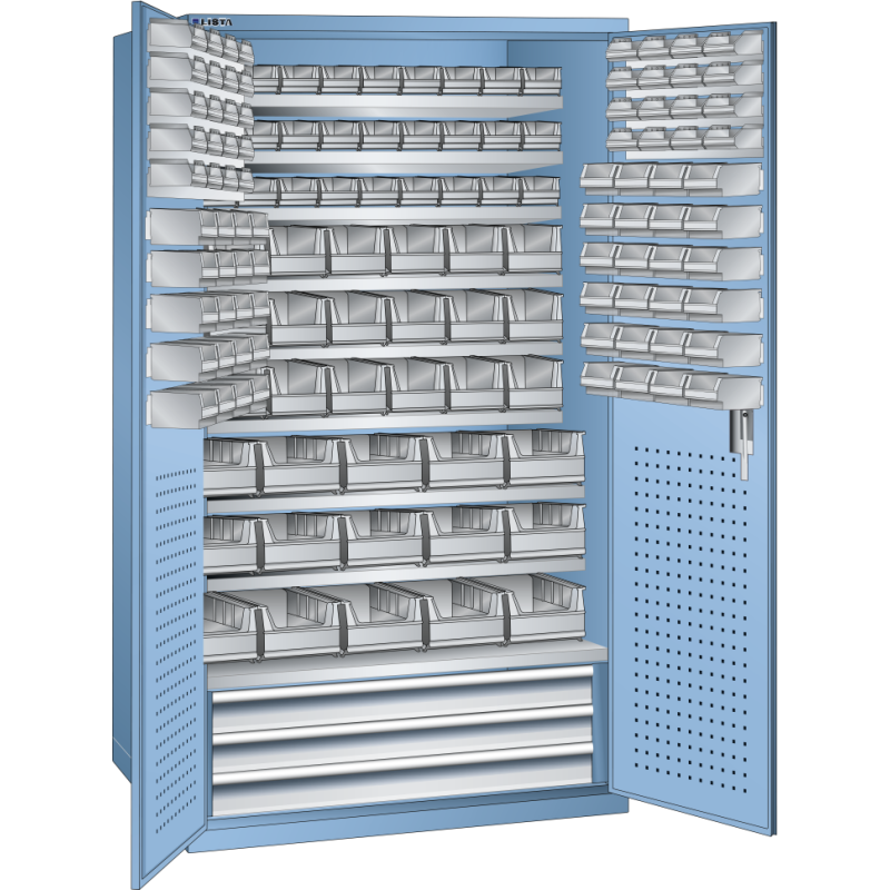 Armoire grande capacité Lista H 195 x L 110 x P 62 cm