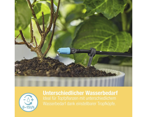 GARDENA Micro-Drip Startset voor Terrasbewateringsset (voor maximaal 30 potplanten)