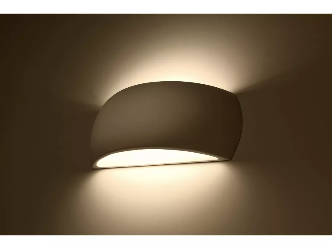 Sollux PONTIUS Up & Down Applique en plâtre Blanc G9