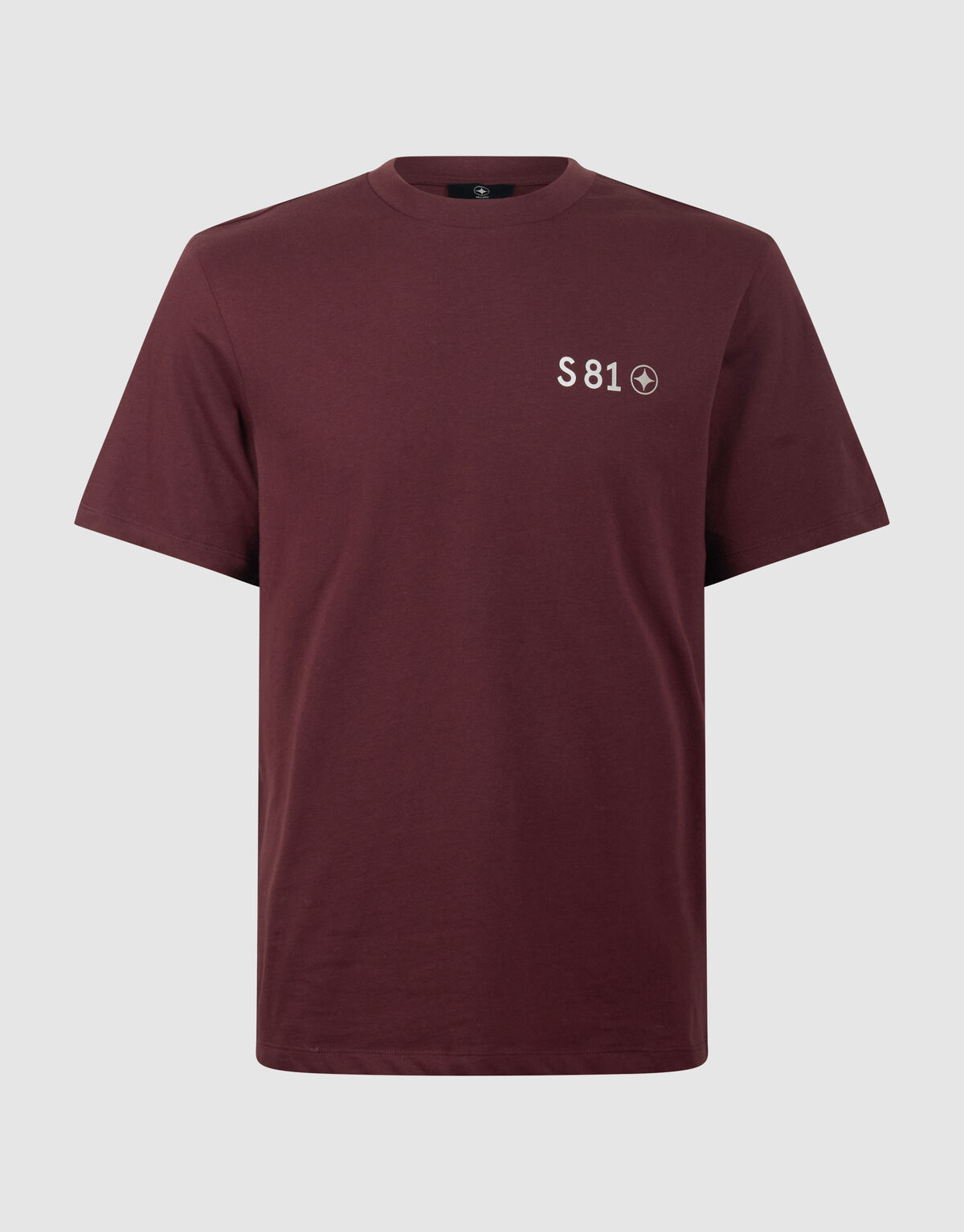 Gradient Logo Artwork T-shirt Donkerrood
