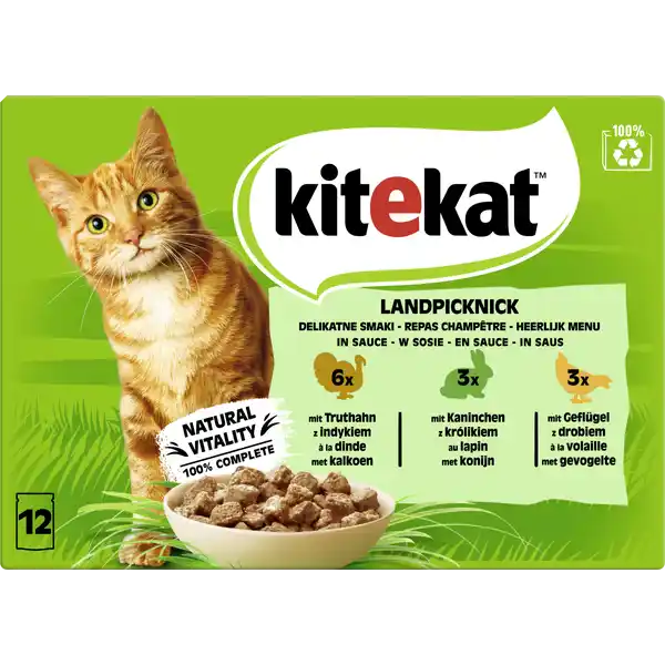 Katze Nassfutter Portionsbeutel Multipack Landpicknick in Sauce