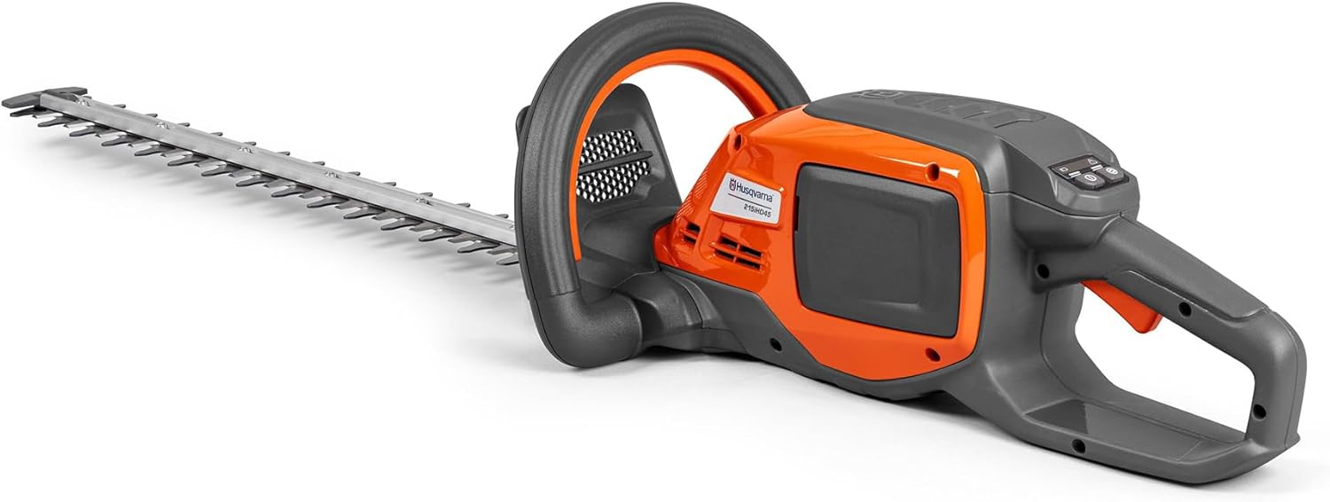 Husqvarna 215iHD45 Akku-Heckenschere – 45cm Messerlänge, 3000 Schnitte/Min, 3,2kg – leicht, leistungsstark & gut ausbalanciert – Digitale Bedienung (inkl. Akku & Ladegerät)