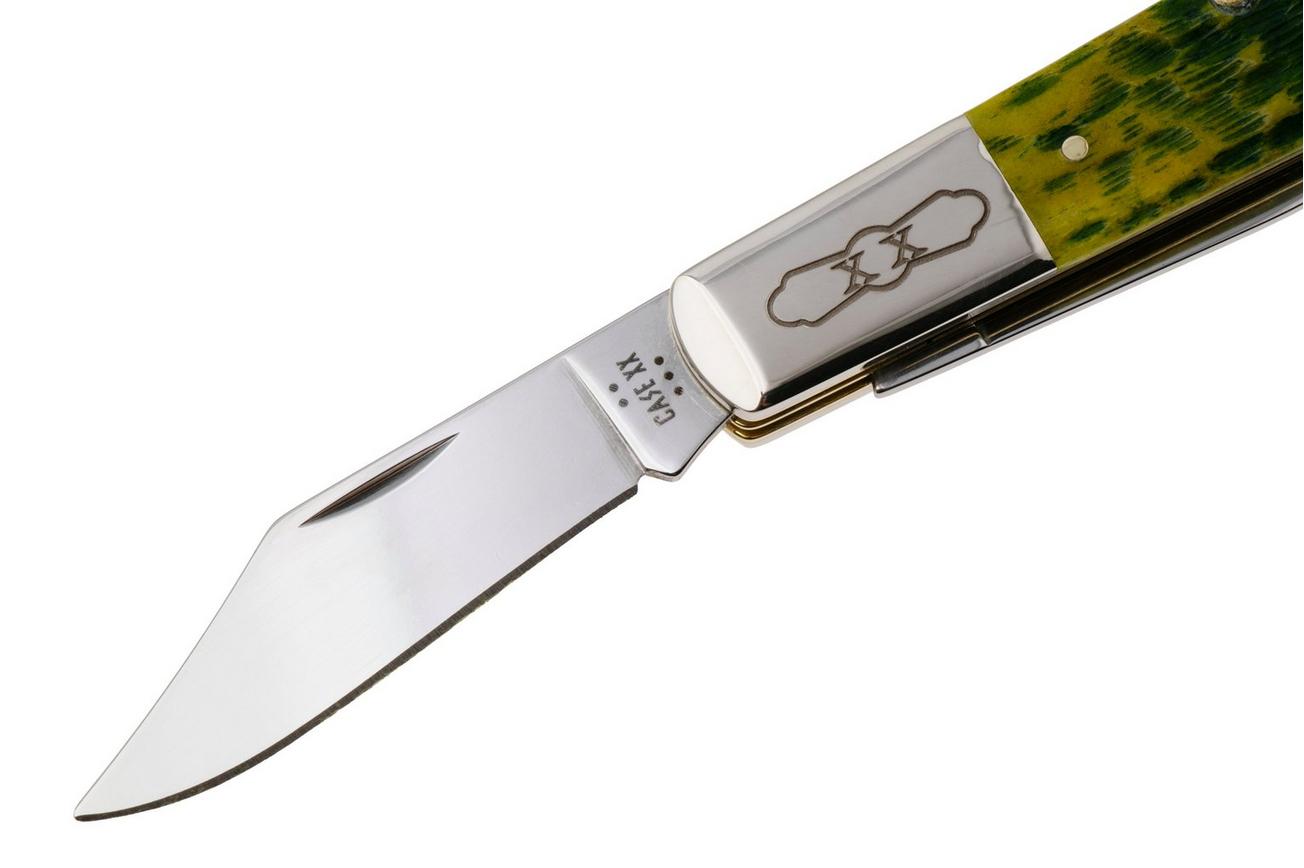 Case Barlow 27865, Green Apple Bone, Peach Seed Jig, 62009 1/2 SS zakmes