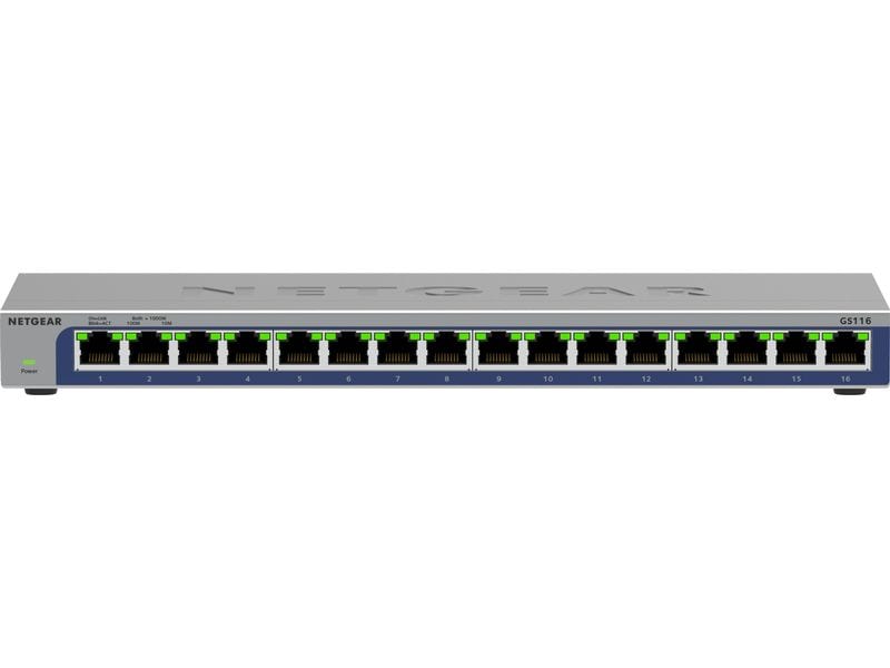Netgear Switch GS116 V3 16 Port 16-Port Gigabit Ethernet Unmanaged Switch