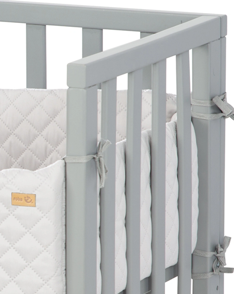 Beistellbett ROBA STYLE 76 x 100 cm (Farbe: grau)