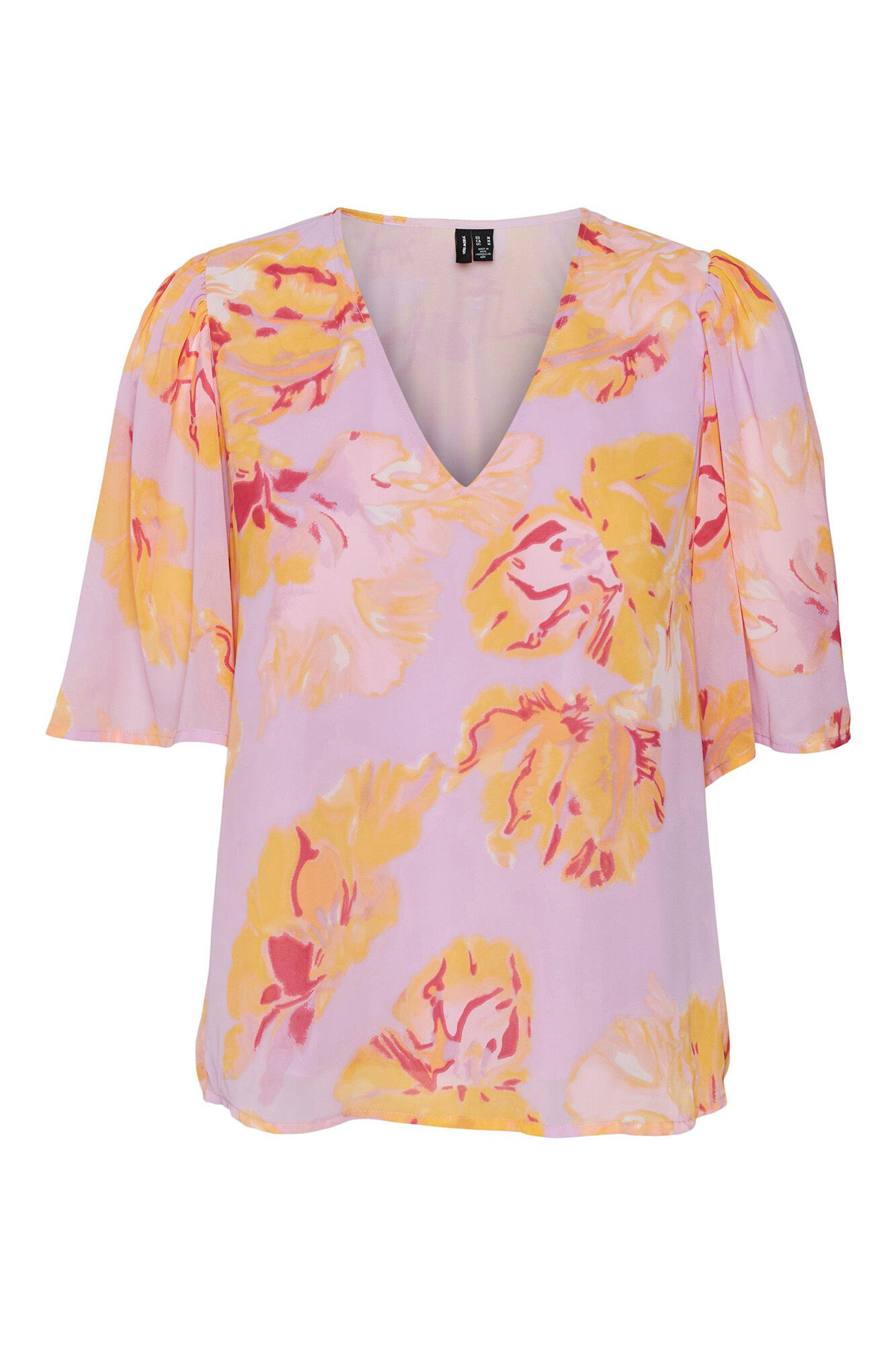 Blusa Curve de manga curta - Lilás