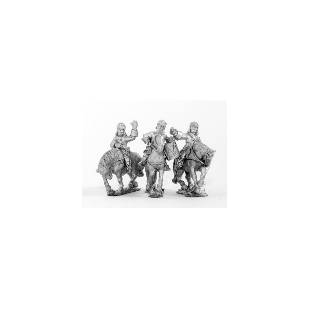 European Armies: Command: Dragoon Officer, Standard Bearer & Drummer