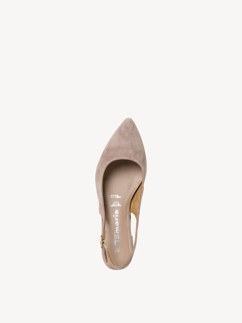 Leren Slingpumps - beige