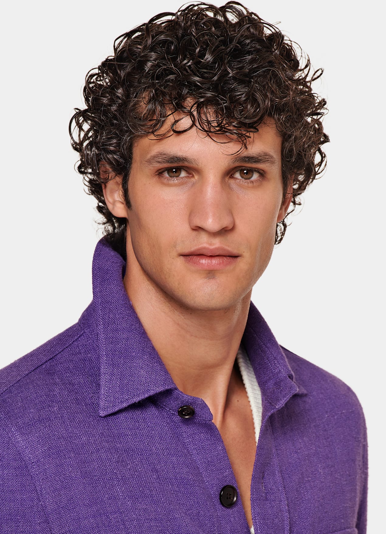 Veste chemise coupe Relaxed violette