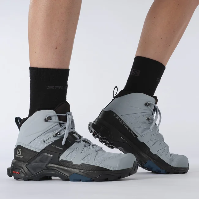 X ULTRA 4 MID WIDE GORE-TEX  Hikingschuhe Damen Quarry/Black/LegionBlue