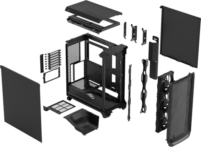 Fractal Design Meshify 3 PC kabinet (sort)