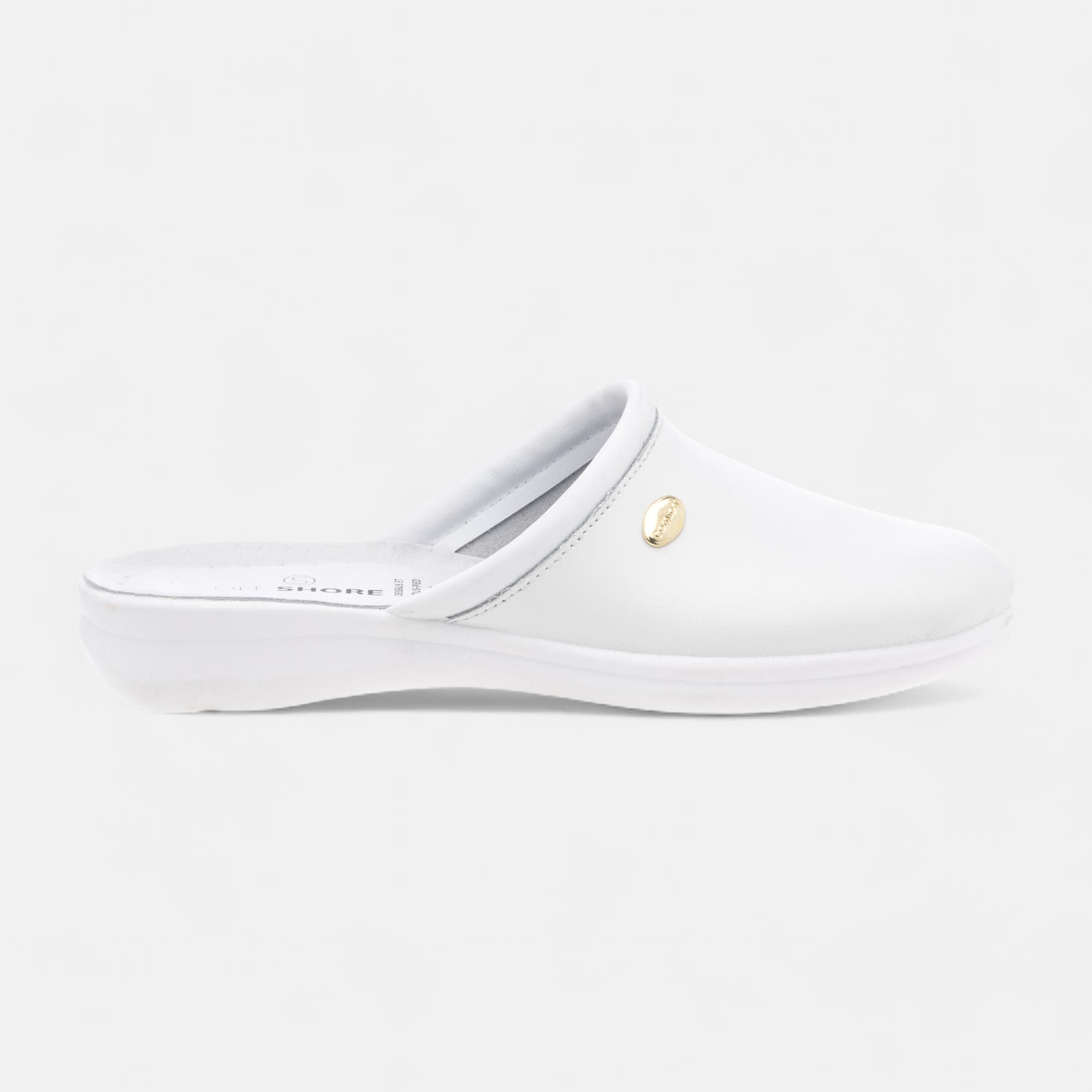 Chaussures confort paramédical Homme en cuir blanc