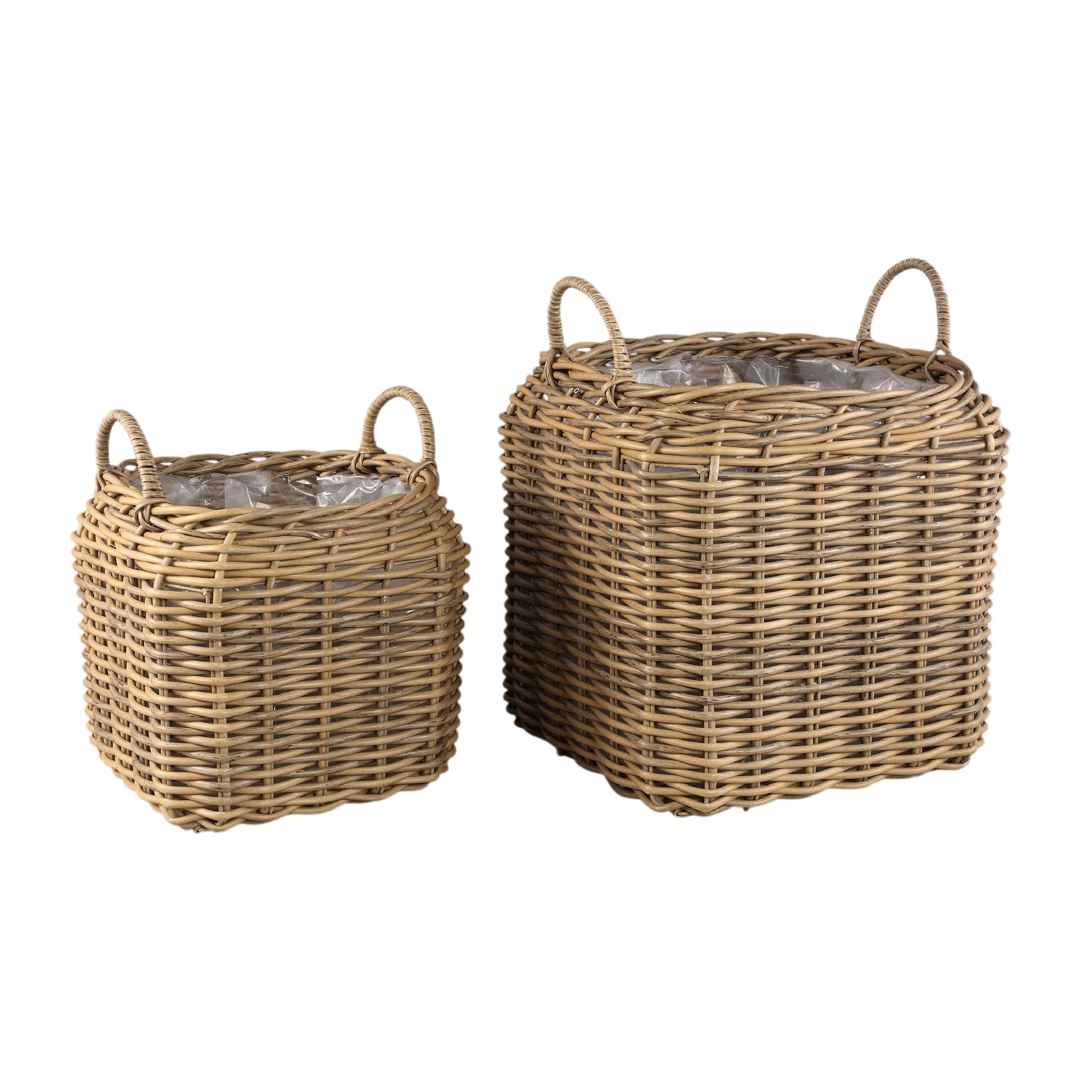 PTMD - Mand Jezzelle - Beige - 45x45x53cm - Set van 2
