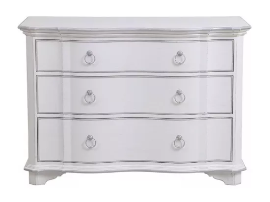 Commode 3 tiroirs Bois-MDF Blanc - Monceau Interior's