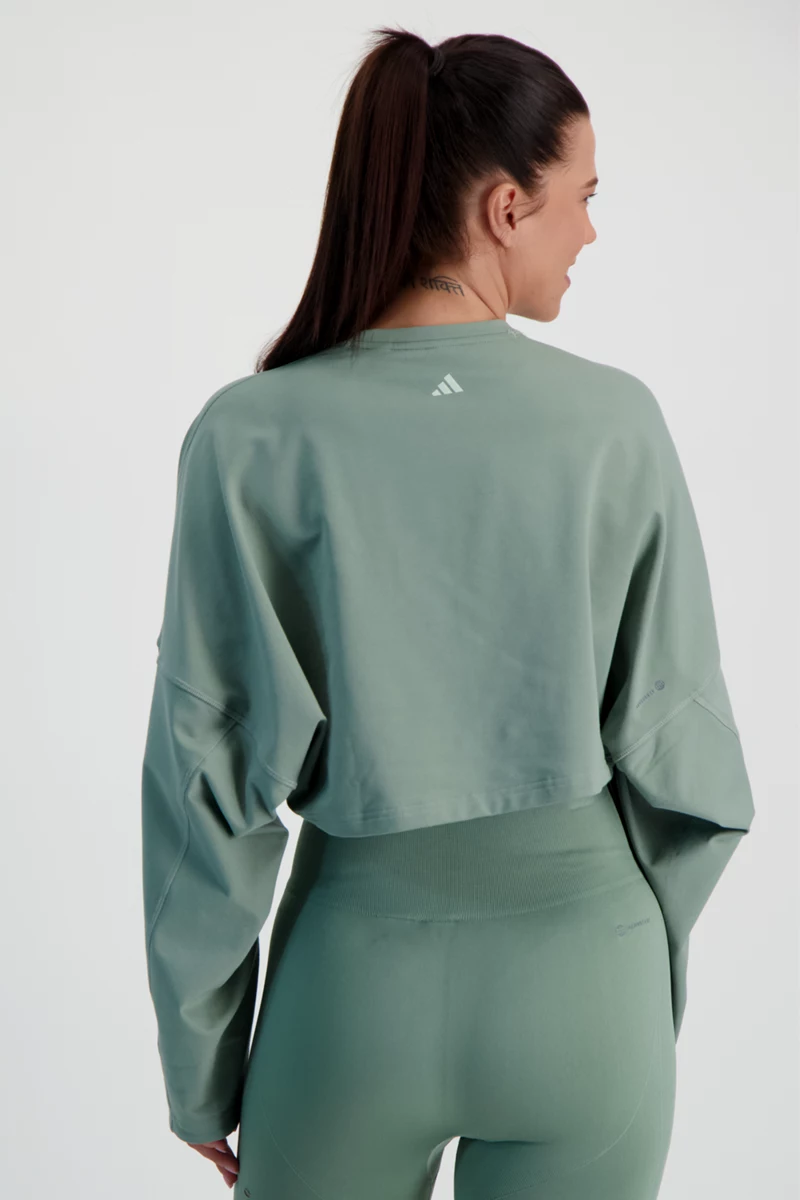 adidas Performance Yoga Studio Cropped Damen Pullover