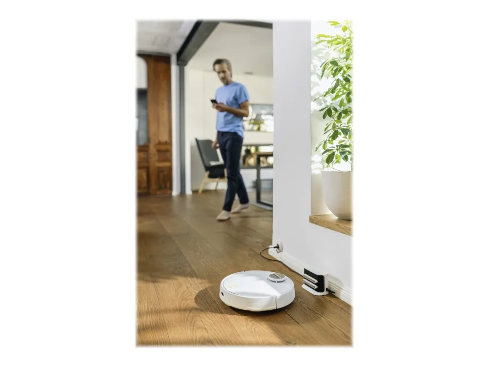 Kärcher RCV 3 robotstøvsuger med vaskefunktion, hvid
