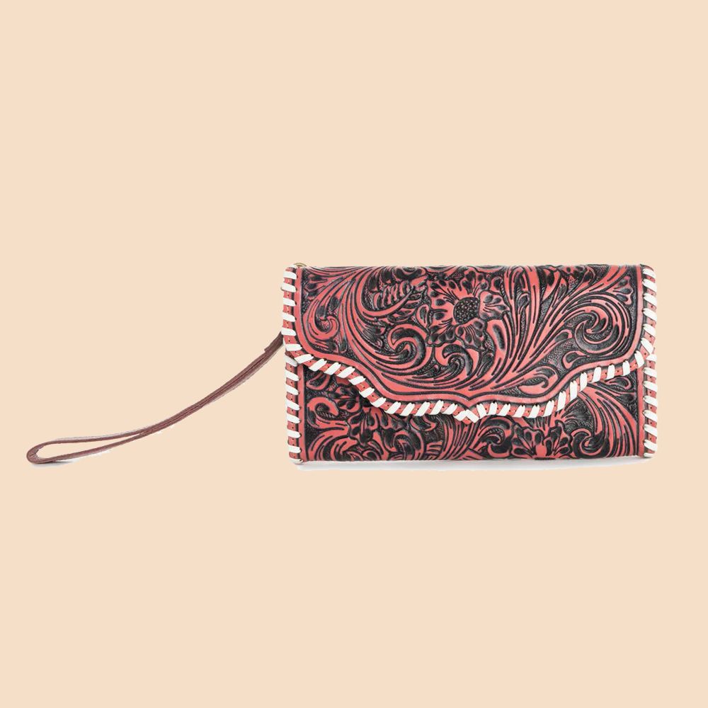 Myra Bag Wallet Desert Roses Crimson