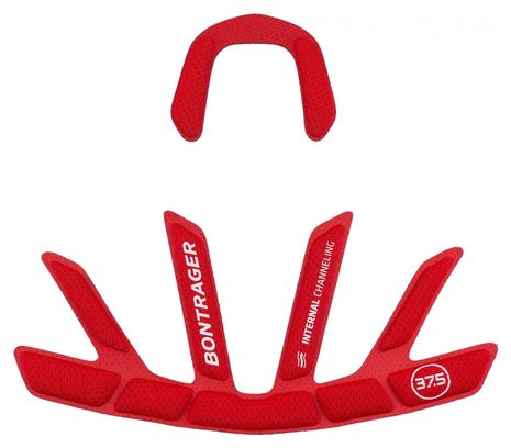 Coussinet pour casque de vélo Bontrager Velocis MIPS Rouge