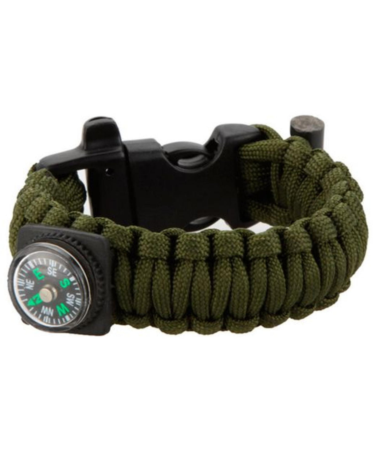Milrab<br>Survival Bracelet m/ Fire Starter & Compass