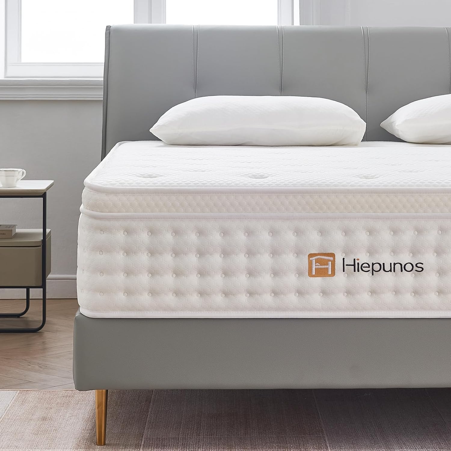 Matratze 90x200 cm 26cm Höhe 7-Zonen Federkernmatratze Orthopädische Taschenfederkernmatratze mit Comfort Memory-Schaum Schicht, Härtegrad H3, Rückenentlastende,100 Nächte Probeschlafen