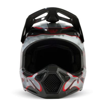 Casque cross Fox V1 - ATLAS 2024 - Gris / Rouge