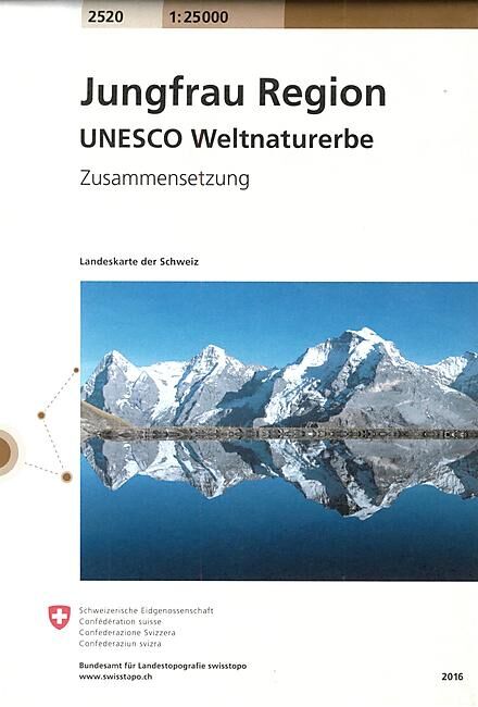 BUNDESAMT - 2520 JUNGFRAU REGION ECHELLE 1 25 000