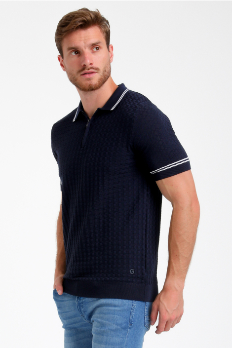 Gabbiano blauwe heren polo