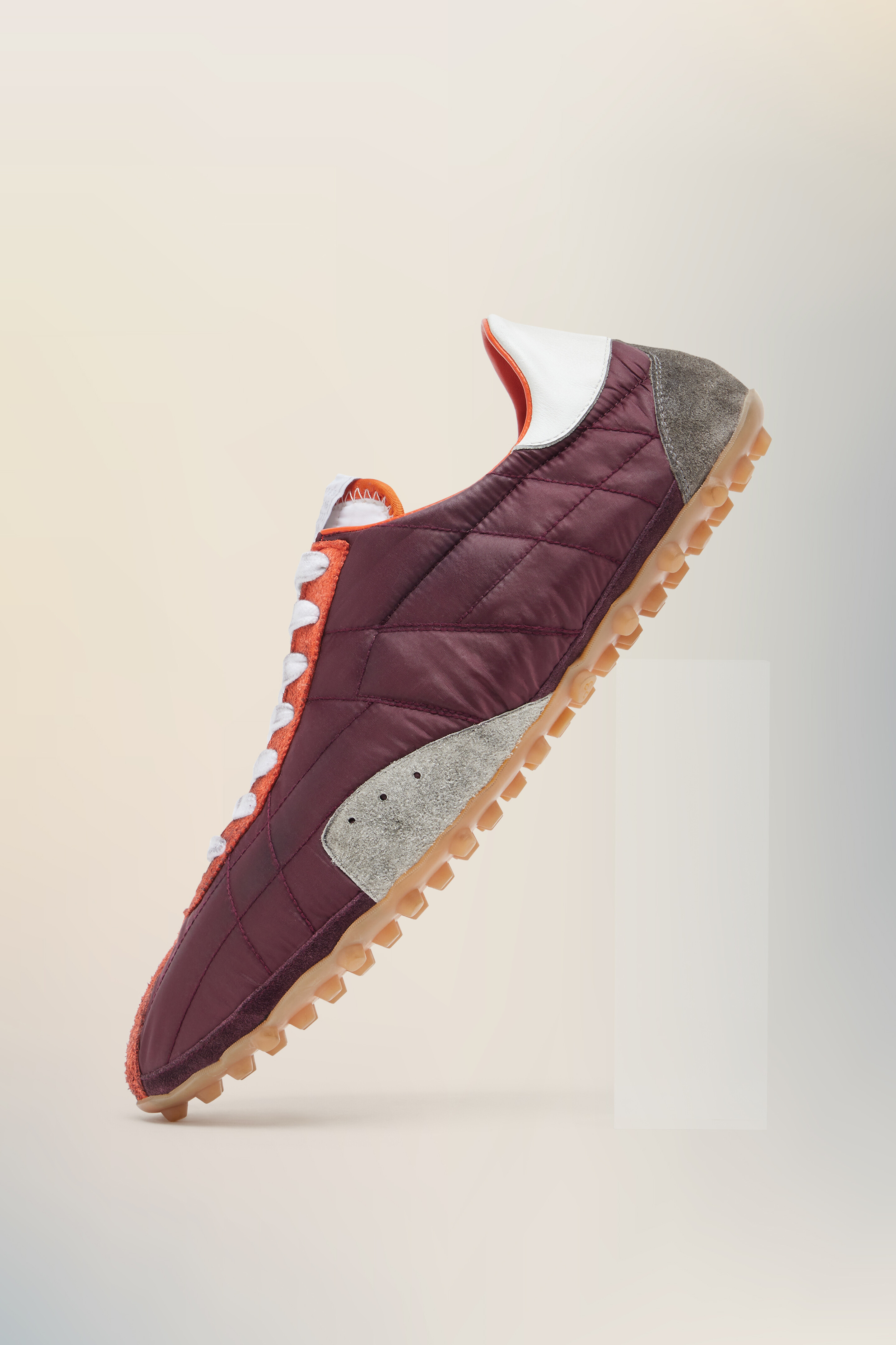 Sprinters gris pour femme Rouge et blanc