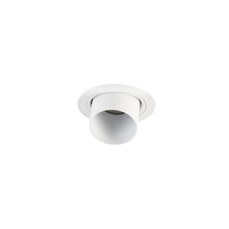 Moderne inbouwspot wit rond kantelbaar - Installa