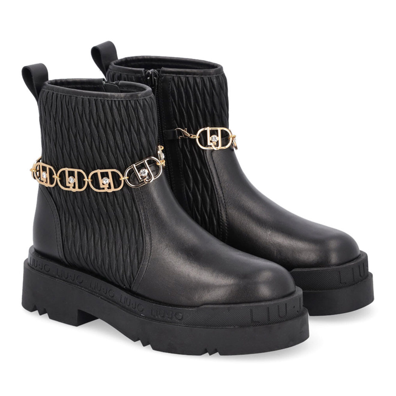 Liu-Jo Boots en Cuir Hélèna noires