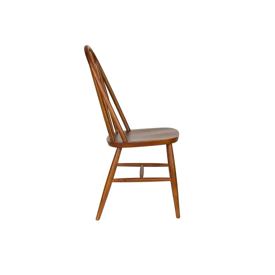 Housecraft Living Guez Eetkamerstoelen Hout Bruin donker - Set van 2