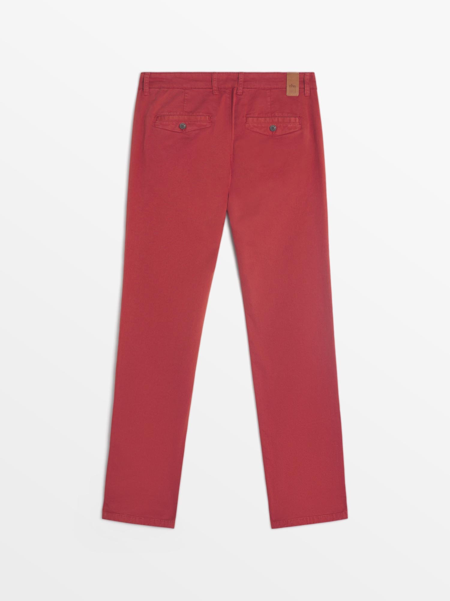 Pantalon Chino Homme Rouge