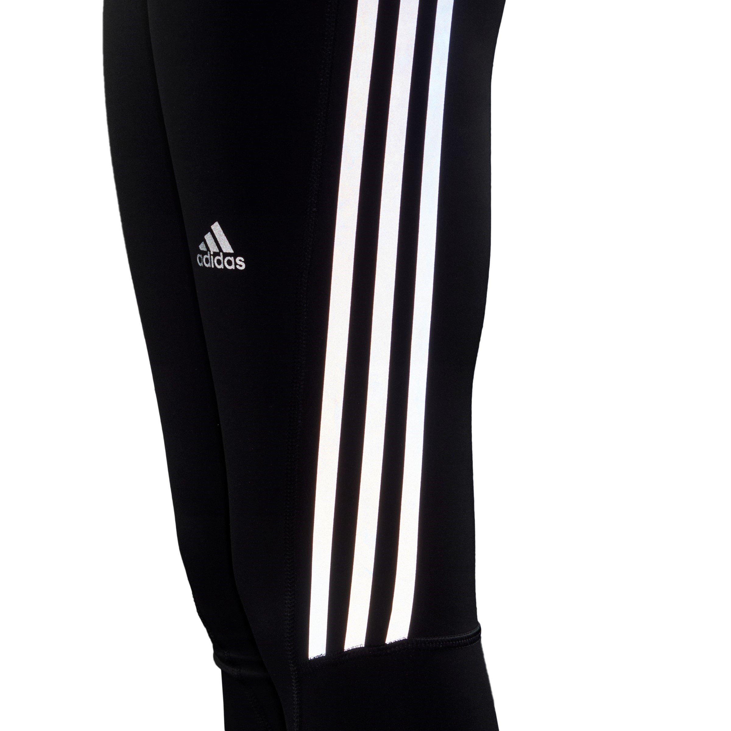 adidas Run Icons 3 Stripe 7 8 Running Tights Womens