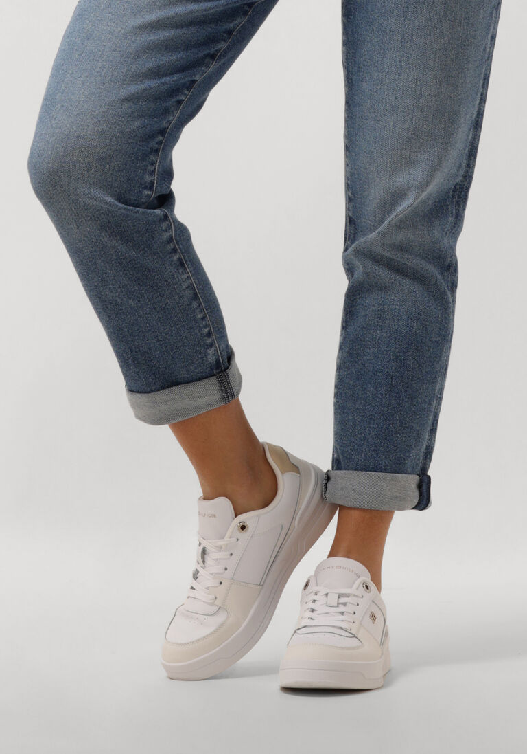 TOMMY HILFIGER witte tommy hilfiger lage sneakers essential basket