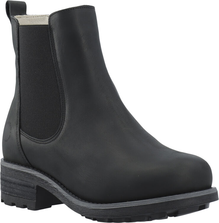Cashott CASKARLA Chelsea Boot WR Warm Lining Oil Nubuck Black