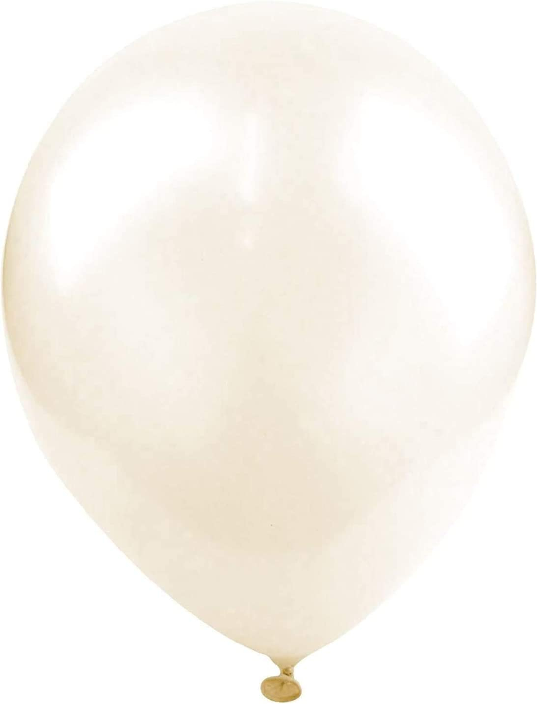 (12er Set) Party Ballons Latex Metallic Luftballons - Blau / Weiss