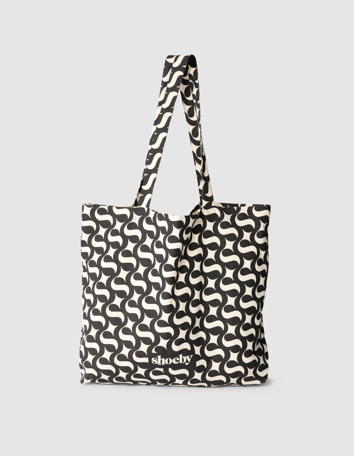 Shoeby Logo Shopper Zwart