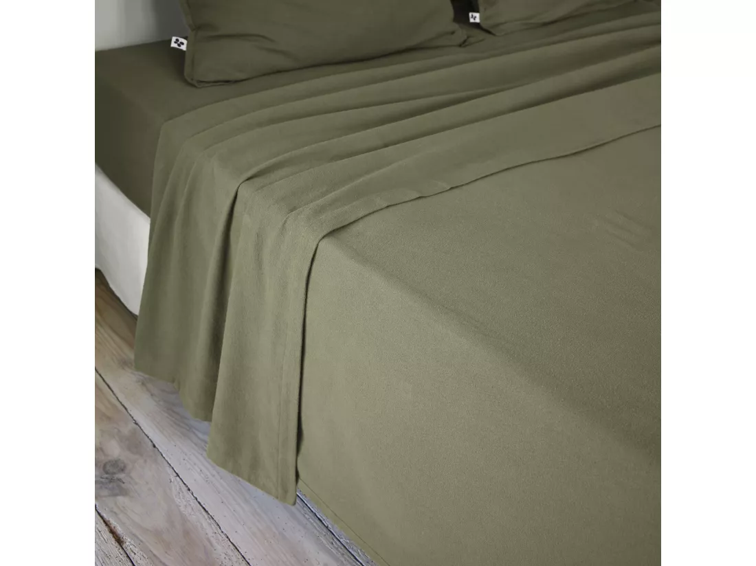 Drap plat 240 x 300 cm CANDICE Romarin