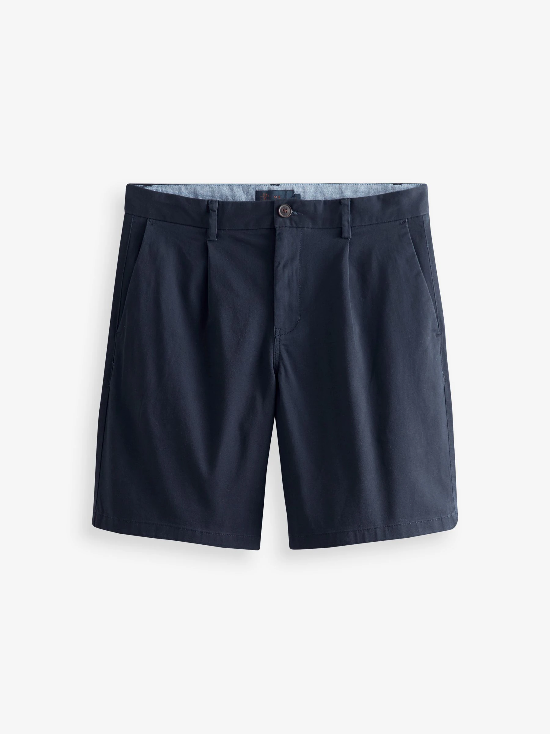 Donkerblauw - Relaxed fit - Chinoshort met stretch