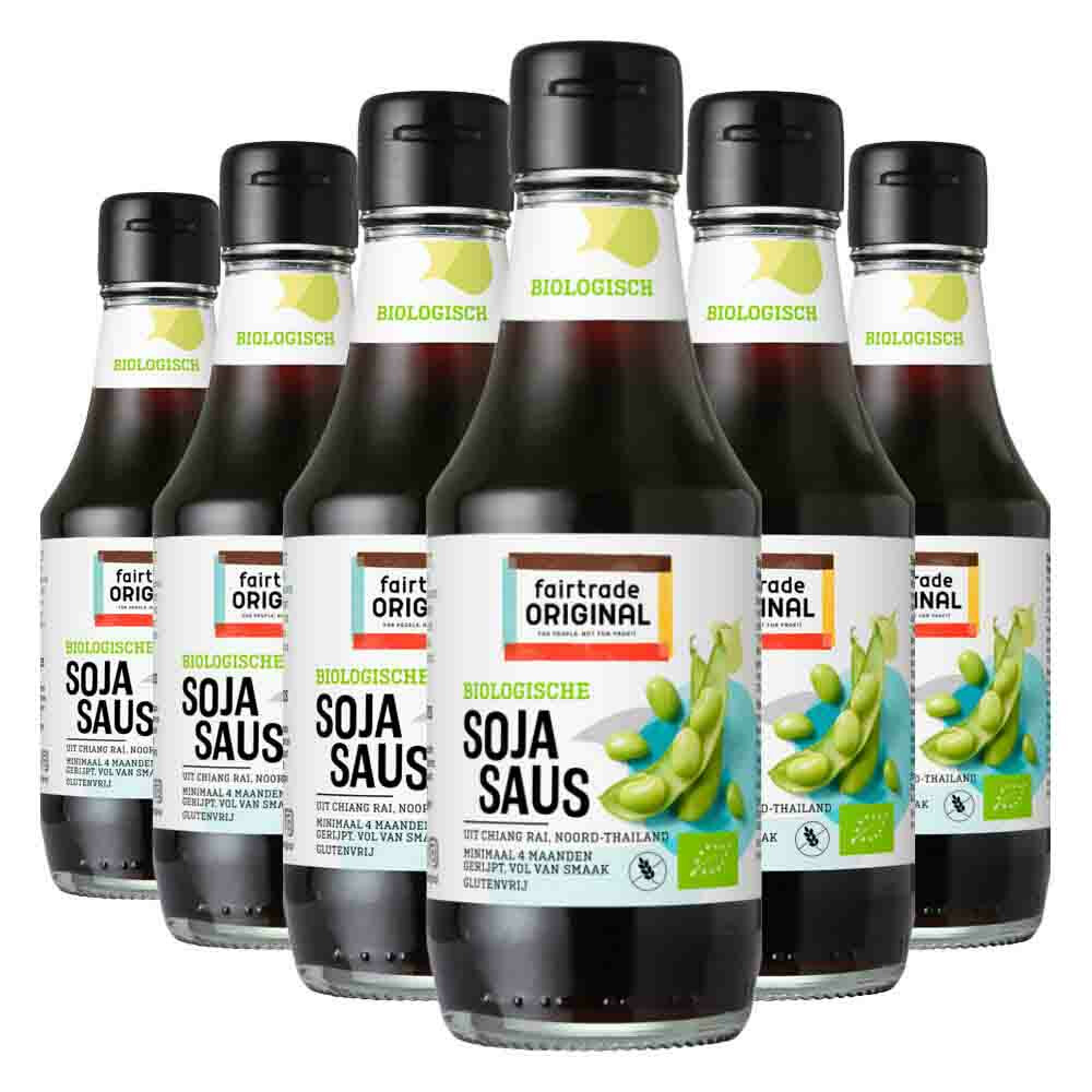 6x Fairtrade Original Sojasaus Biologisch200 ml