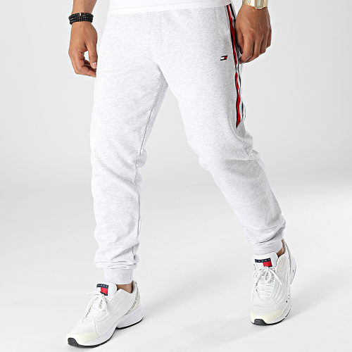 Pantalon Jogging A Bandes Global Stripe 5278 Gris Chiné
