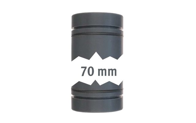 Lilie Rohr 40 mm beidseitig mit O-Ring und Außenringnut