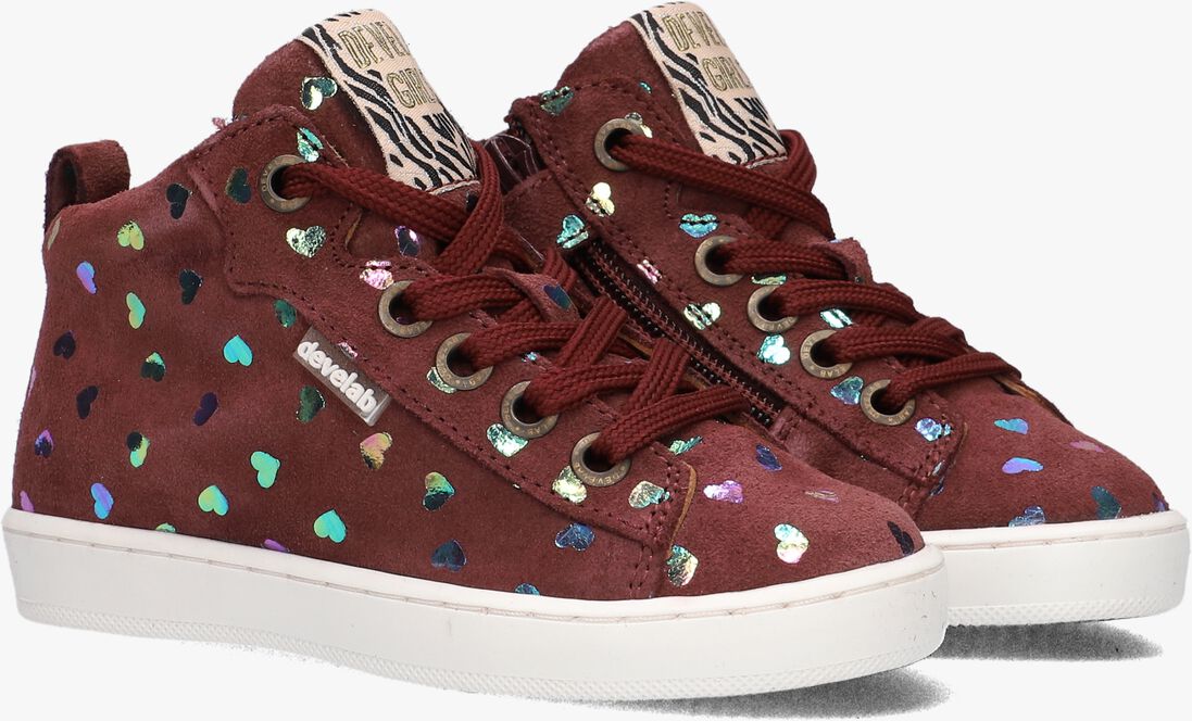 DEVELAB rode develab hoge sneaker 41856