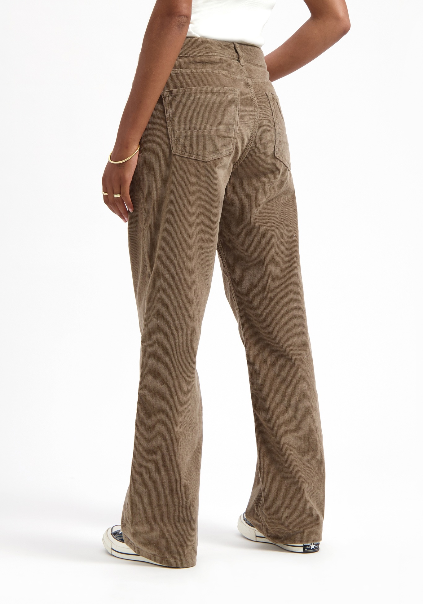 Kuyichi Cord-Hose Lena Loose Corduroy Taupe