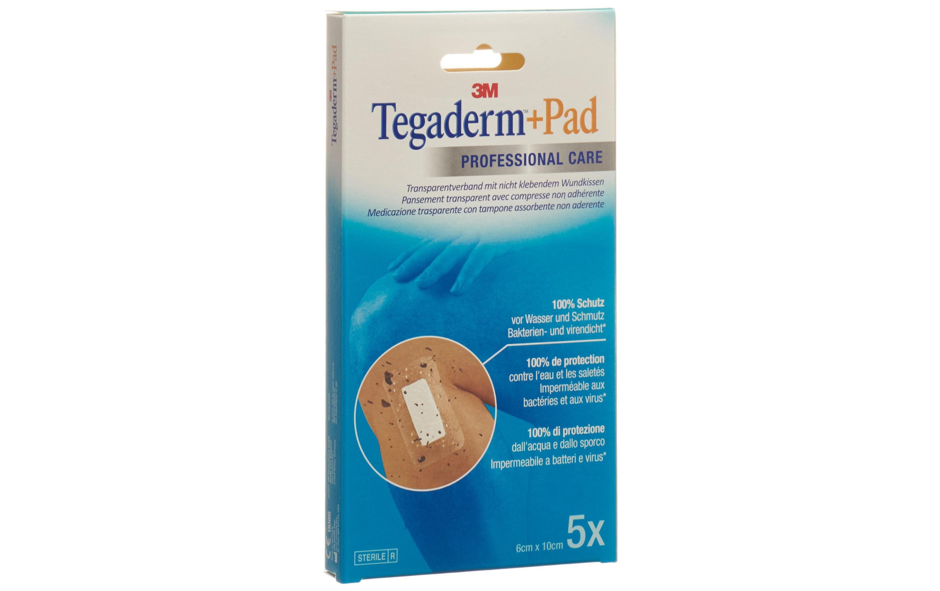 Wundpflaster Professional Care +Pad 6 x 10 cm, 5 StückTransparentverband mit Wundkissen