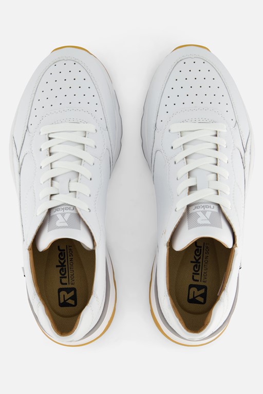 Rieker Sneakers wit Leer