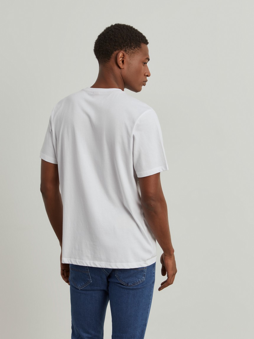 T-shirt de algodão com estampado