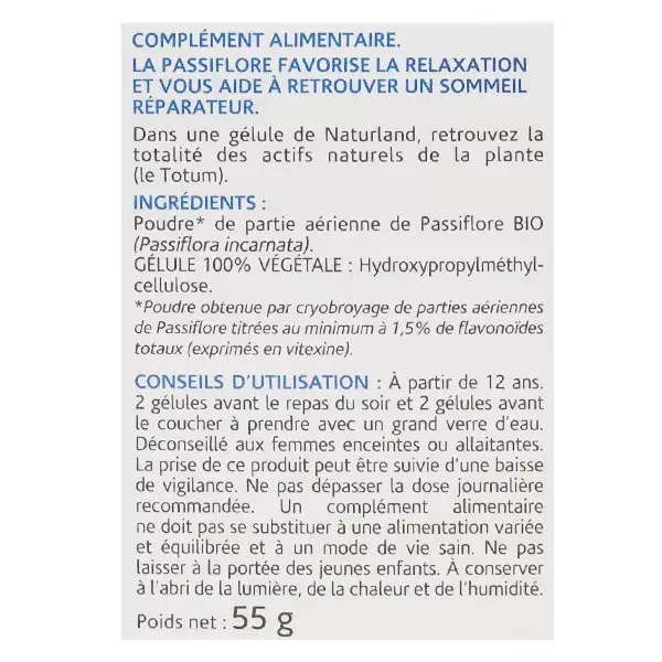 Naturland Passiflore Bio 150 végécaps