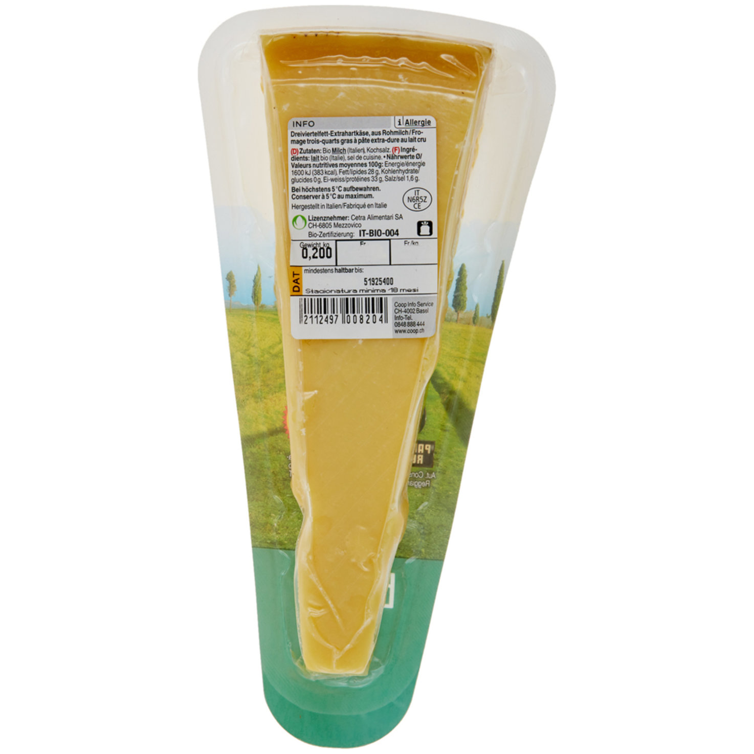 Naturaplan Bio Parmigiano Reggiano ca. 200g